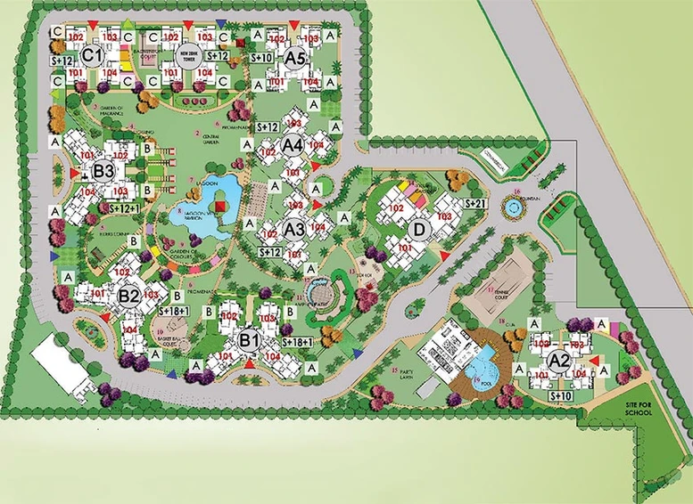 Master Plan of Spaze Privy AT4 in Sector 84, Gurgaon - Image 238088