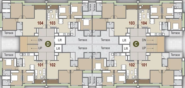 Floor Plan of Shridhar Rameshwar City in Naranpura, Ahmedabad - Image 259856