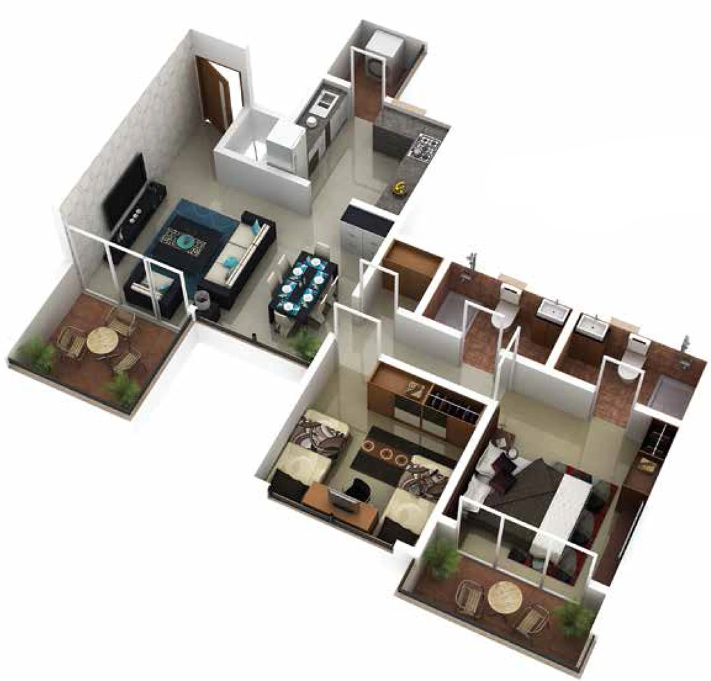 2 BHK Flat in Legacy Fortune Exotica in Ravet, Pune - Image 888715
