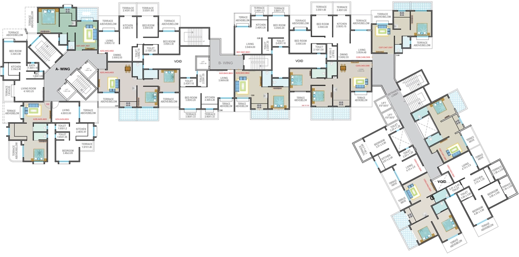 Floor Plan of Legacy Sannidhi in Dighi, Pune - Image 350010