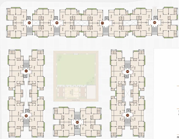 Master Plan of Saral Pushkar Flora in Narolgam, Ahmedabad - Image 126630