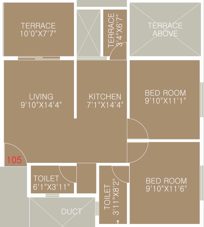 2 BHK Flat in Marne Maithili Empire in Ravet, Pune - Image 888719