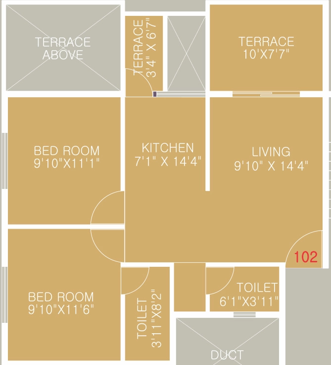2 BHK Flat in Marne Maithili Empire in Ravet, Pune - Image 888720