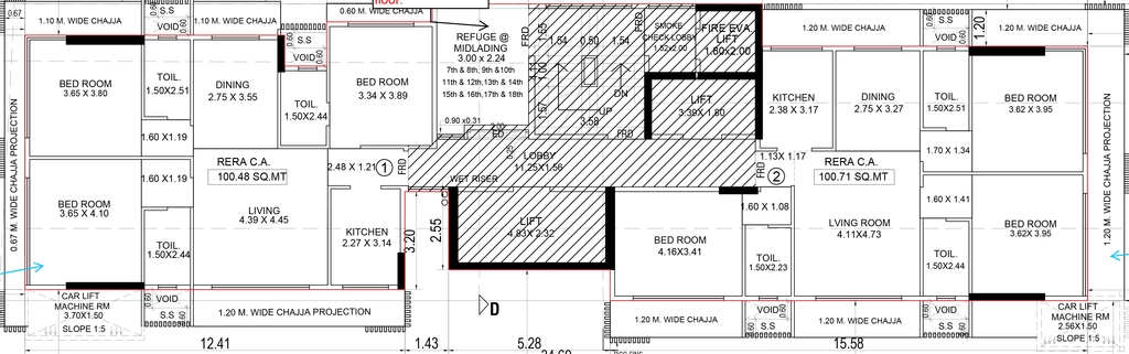 Floor Plan of AP Wild Teasel in Khar West, Mumbai - Image 326368