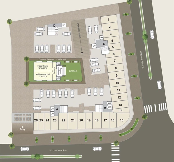 Master Plan of Shivam Neelkanth Palms in Atladara, Vadodara - Image 128807