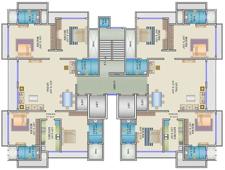 Floor Plan of AP Grandeur in Santacruz West, Mumbai - Image 255964