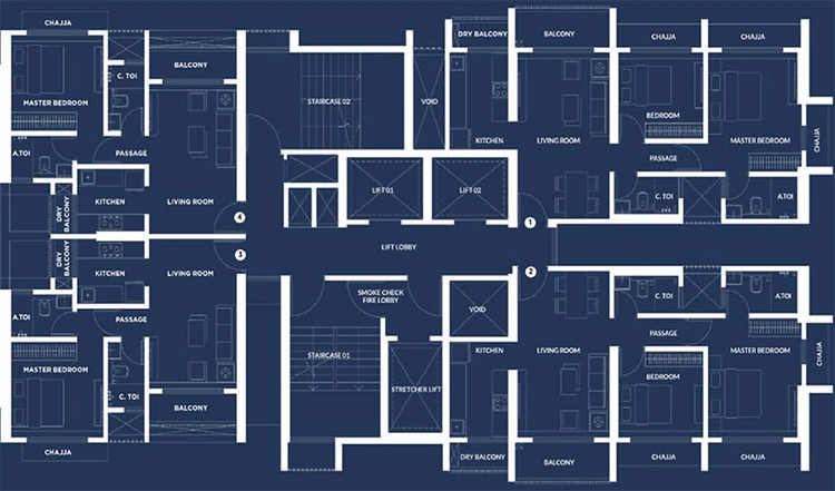 Floor Plan of Mehta Altura 1978 in Kalyan West, Thane - Image 242962