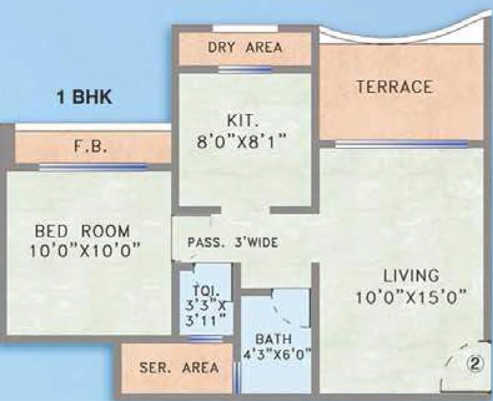 1 BHK Flat in Mehta Amrut Siddhi in Titwala, Thane - Image 841045