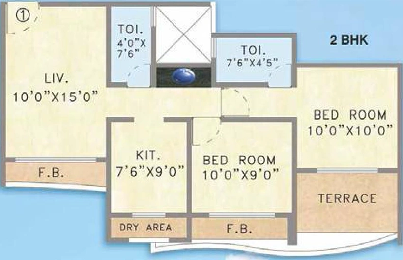 2 BHK Flat in Mehta Amrut Siddhi in Titwala, Thane - Image 841046