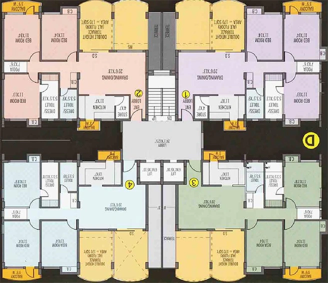 Floor Plan of Vikramshila Vatika in Bariatu, Ranchi - Image 261431