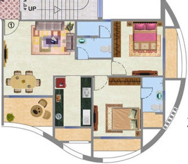 2 BHK Flat in Mehta Amrut Pearl in Kalyan West, Thane - Image 841044