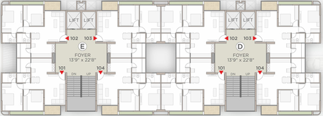 Floor Plan of Zaveri Greens in Ghuma, Ahmedabad - Image 126218