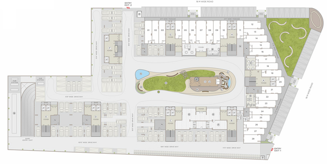 Master Plan of Zaveri Greens in Ghuma, Ahmedabad - Image 126219