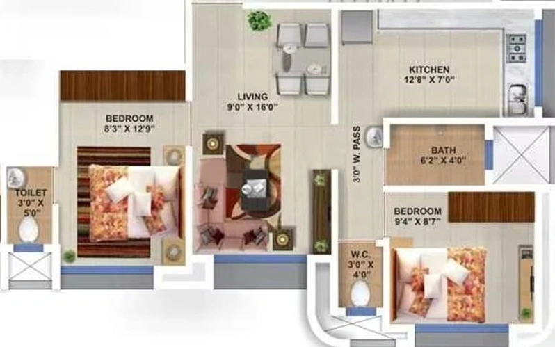 2 BHK Flat in Mehta Mannat in Kalyan West, Thane - Image 841051