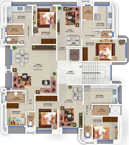 Floor Plan of Mehta Mannat in Kalyan West, Thane - Image 243014