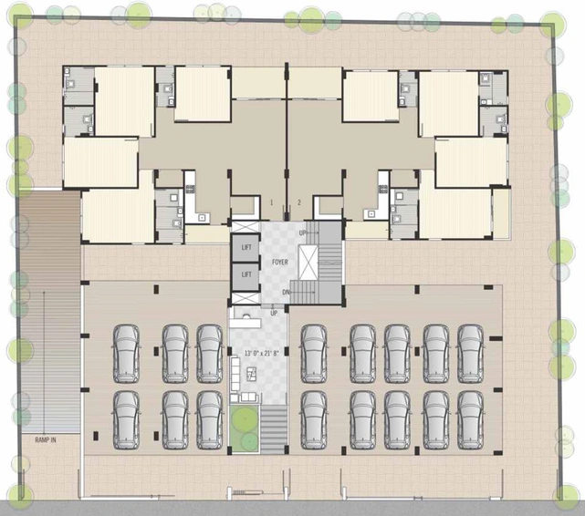 Master Plan of Roots Aarav Arise in Vastrapur, Ahmedabad - Image 123556