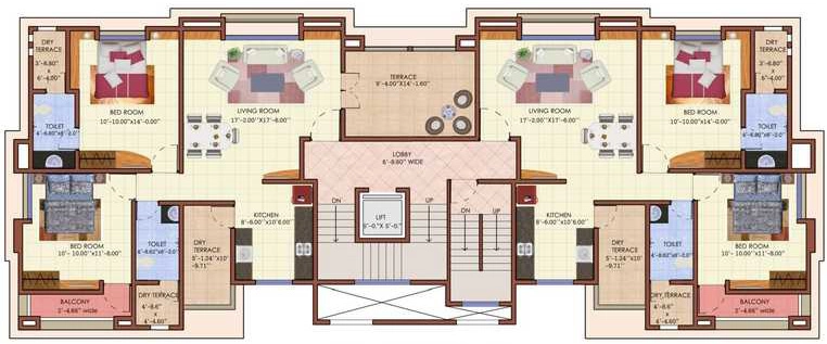 Floor Plan of Mehta Ixora in Baner, Pune - Image 349534