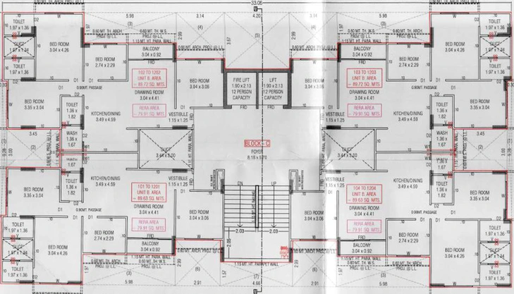 Floor Plan of Sarvada Solo Bliss in Bopal, Ahmedabad - Image 123599