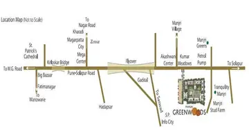 Location of Jhala Manjri Greenwoods - Image 351008