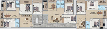 Floor Plan of Bhardwaj Arpan in Morabadi, Ranchi - Image 260913