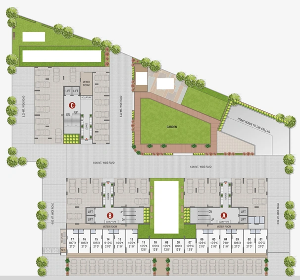 Master Plan of Shri Vishakha Eliana in Tragad, Ahmedabad - Image 123623