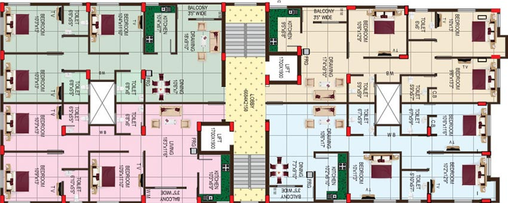 Floor Plan of Adharshila Punit Enclave in Tupudana, Ranchi - Image 260870