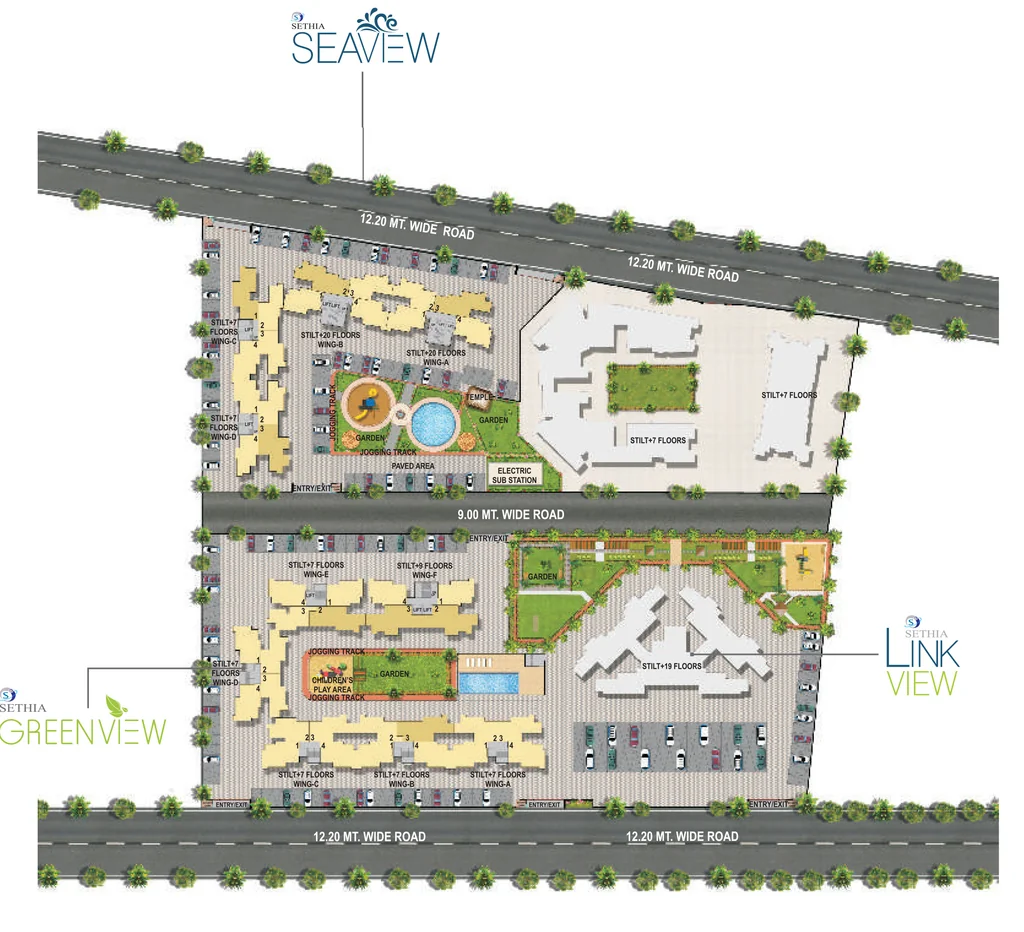 Master Plan of Sethia Sea View in Goregaon West, Mumbai - Image 344671