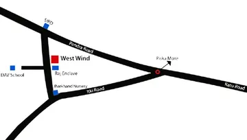 Location of Adharshila West Wind - Image 260873