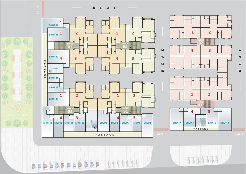 Master Plan of Sakar Akshardham in Vastral, Ahmedabad - Image 266702