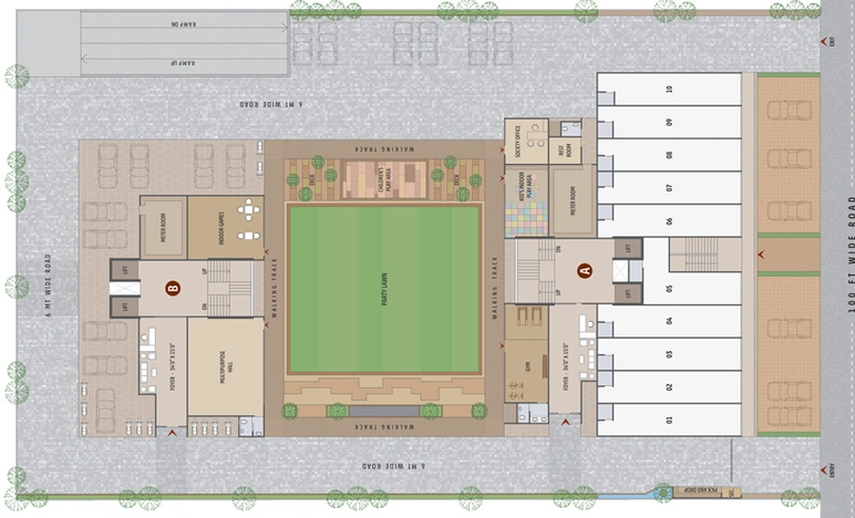 Master Plan of Zion Skyfield in Bopal, Ahmedabad - Image 126228