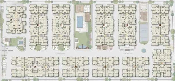 Master Plan of Avirat Silver Gardenia in Gota, Ahmedabad - Image 262388