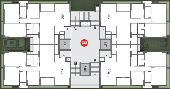 Floor Plan of Shivalik Greenfield in Shantigram, Ahmedabad - Image 267840
