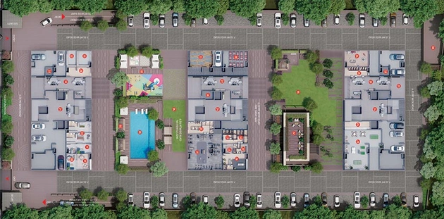 Master Plan of Shivalik Greenfield in Shantigram, Ahmedabad - Image 267838