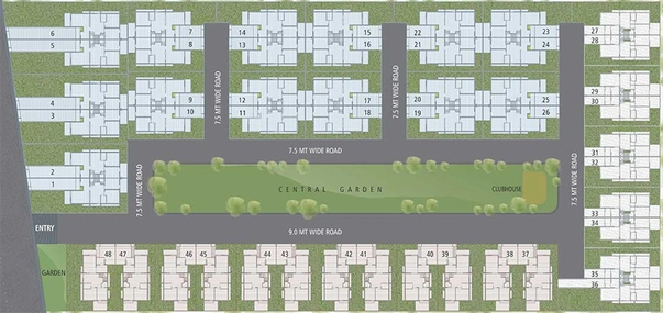 Master Plan of Aristo Amaranthus Villas in Science City, Ahmedabad - Image 262106