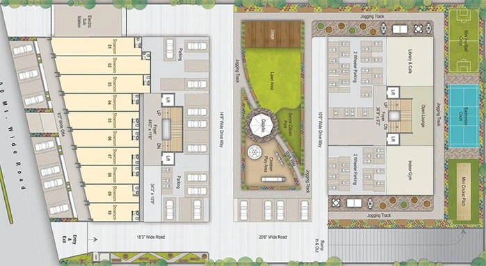 Master Plan of Aristo Bliss in Gota, Ahmedabad - Image 262118
