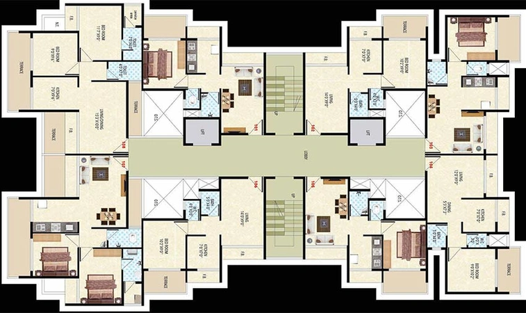 Floor Plan of Today Oriana in Karanjade, Navi Mumbai - Image 258580