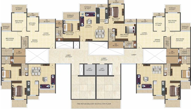 Floor Plan of Today Callisto in Ulwe, Navi Mumbai - Image 258332