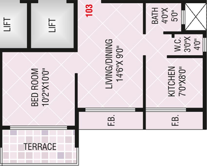 1 BHK Flat in Today Paradise in Ulwe, Navi Mumbai - Image 844049