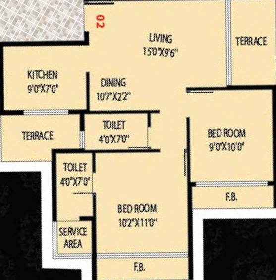 2 BHK Flat in Today Grande Vista in Ulwe, Navi Mumbai - Image 844052