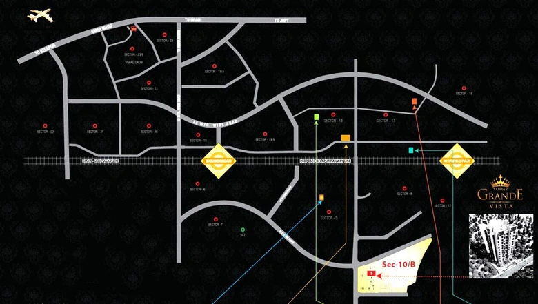 Location of Today Grande Vista in Ulwe, Navi Mumbai - Image 258486