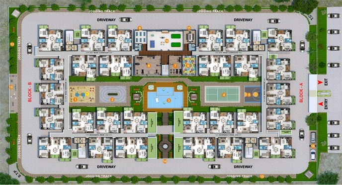 Master Plan of Evershine NorthEast in Gattahalli, Bangalore - Image 123683