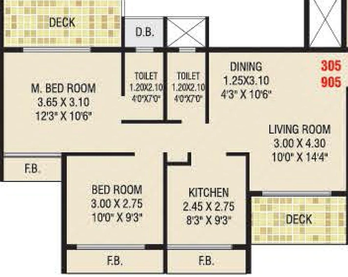 2 BHK Flat in Today Ganesham in Ulwe, Navi Mumbai - Image 844058