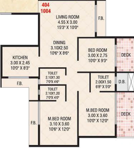3 BHK Flat in Today Ganesham in Ulwe, Navi Mumbai - Image 844059