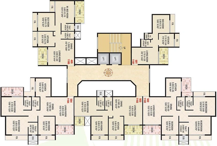 Floor Plan of Today Ganesham in Ulwe, Navi Mumbai - Image 258414