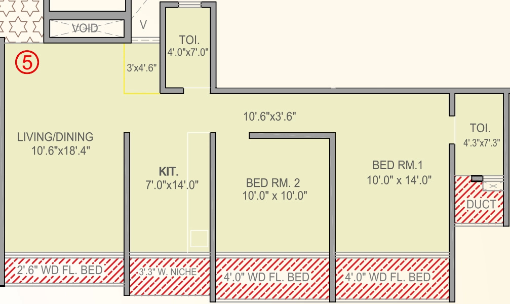 2 BHK Flat in Neelyog Samruddhi in Malad East, Mumbai - Image 881283