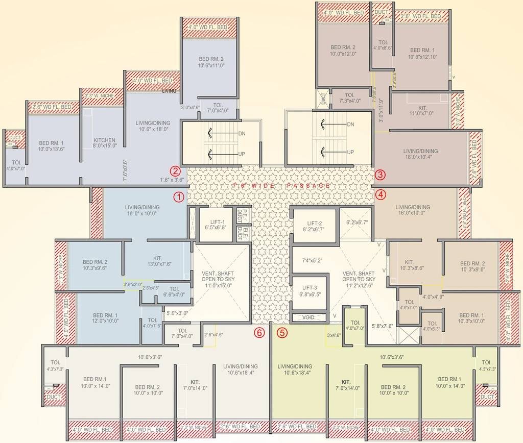 Floor Plan of Neelyog Samruddhi in Malad East, Mumbai - Image 337404