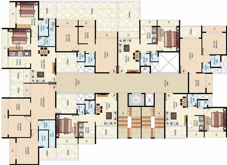 Floor Plan of Today Bliss in Panvel, Navi Mumbai - Image 258309