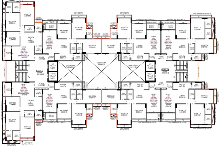 Floor Plan of Elenza Callista in Bopal, Ahmedabad - Image 123690