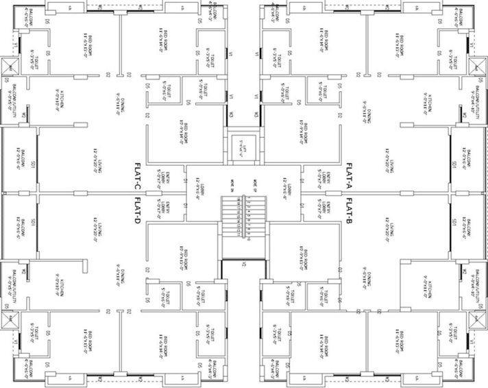 Floor Plan of Estate Emerald in Bariatu, Ranchi - Image 260994