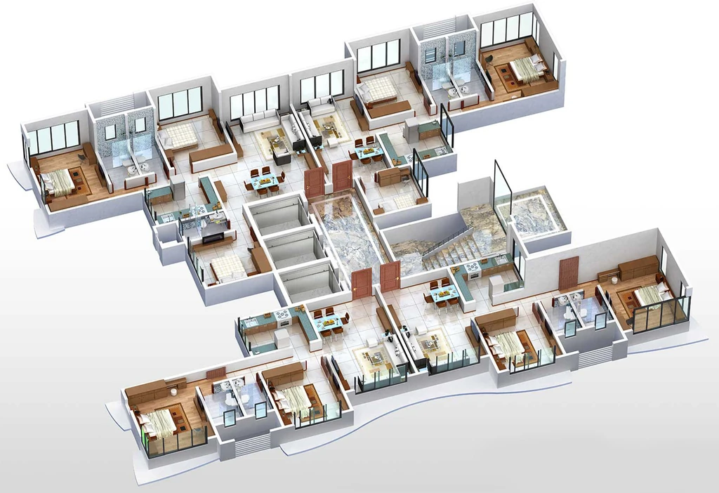 Floor Plan of Maverick Mulund Mahavirdham in Mulund West, Mumbai - Image 331215